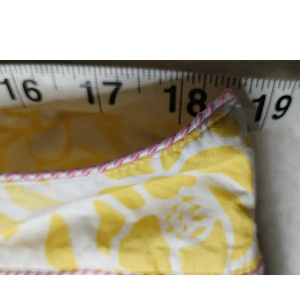 L.L.Bean Floral Skort Yellow White Cotton Blend‎ Casual Skirt Size 18 Petite